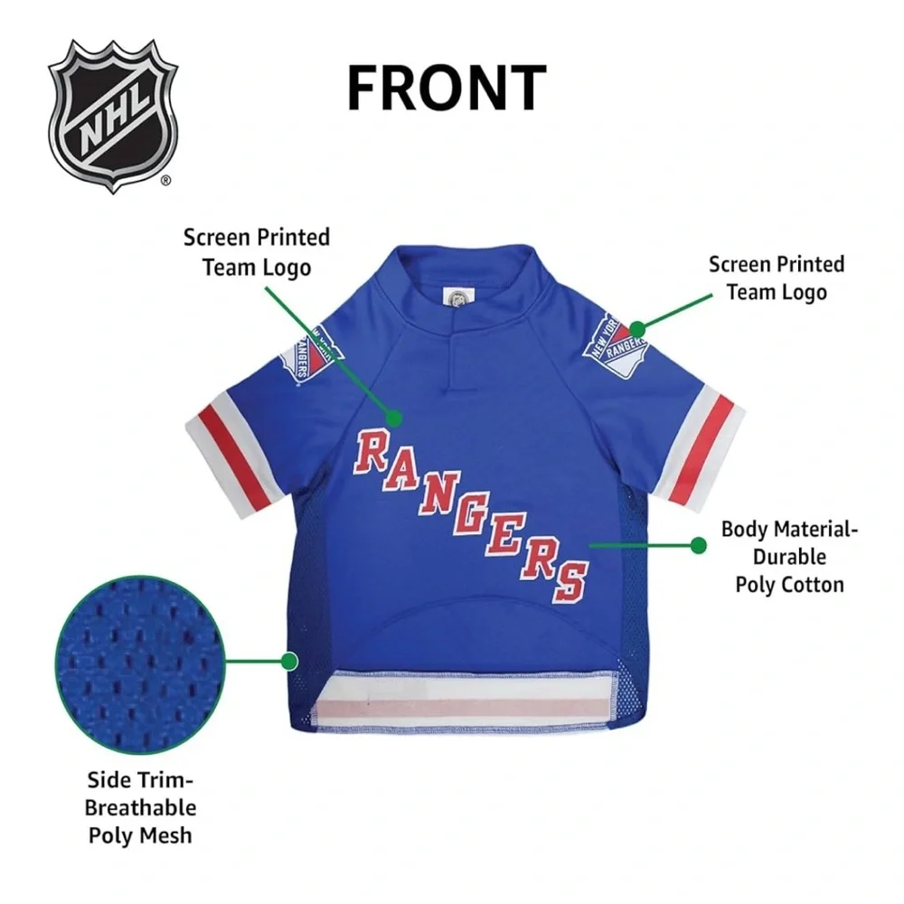 NWOT Pets First NHL New York Rangers Jersey